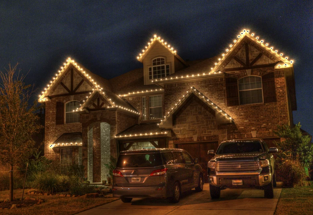 exterior lighting at a property